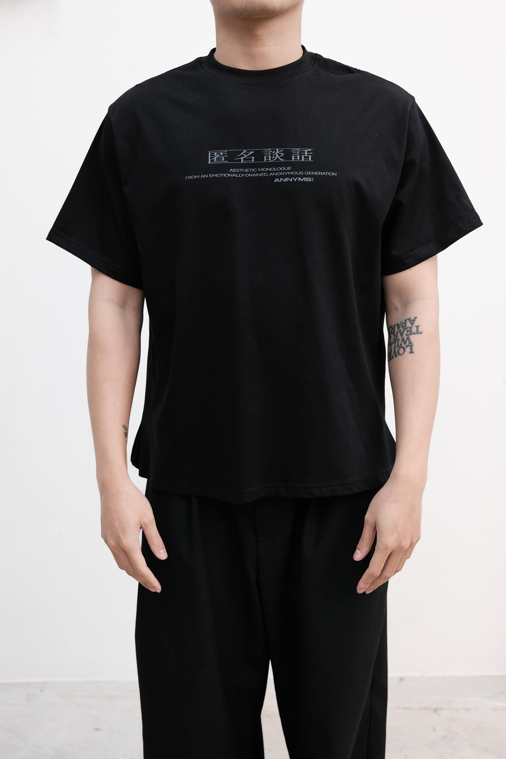 ANONYMOUS TALKING S26 SS03 nì míng tán huà Pleate Tee