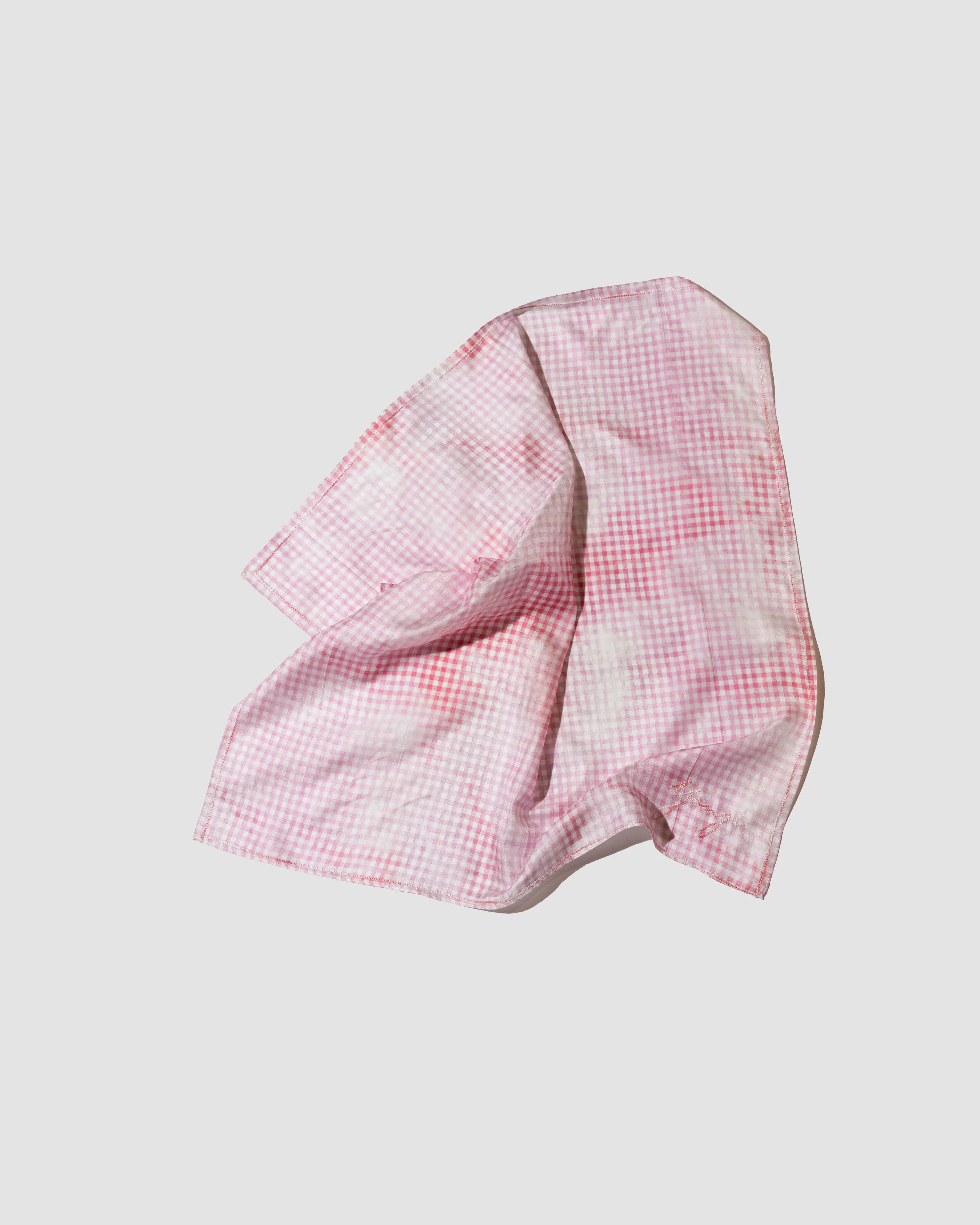 YANGI - YANGI Logo Checked Silk Bandana