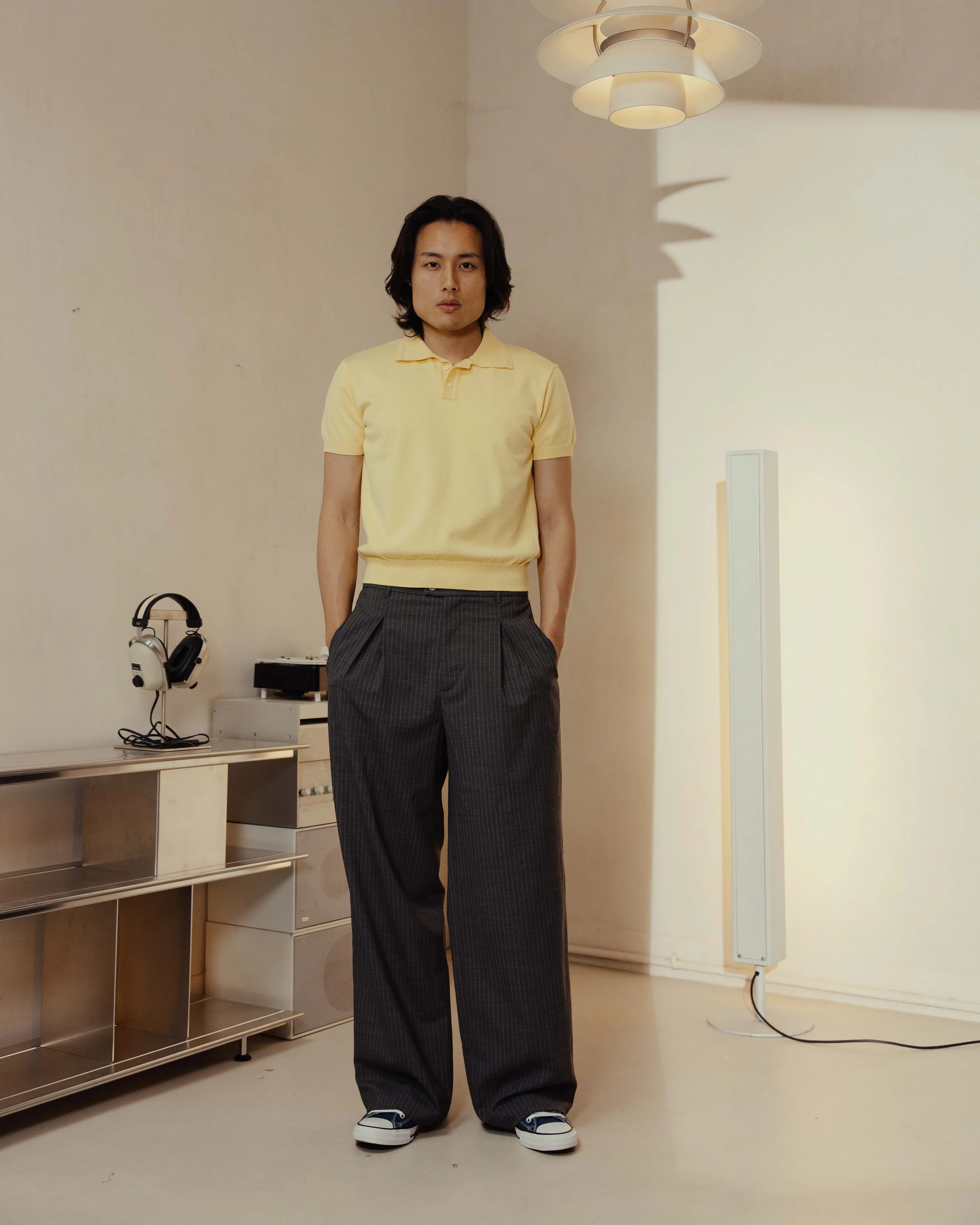 YANGI - Knit Polo Shirt