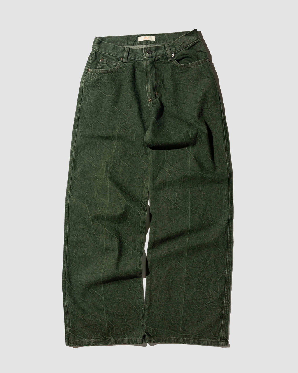 YANGI - 5-Pocket Wild Leg Jeans