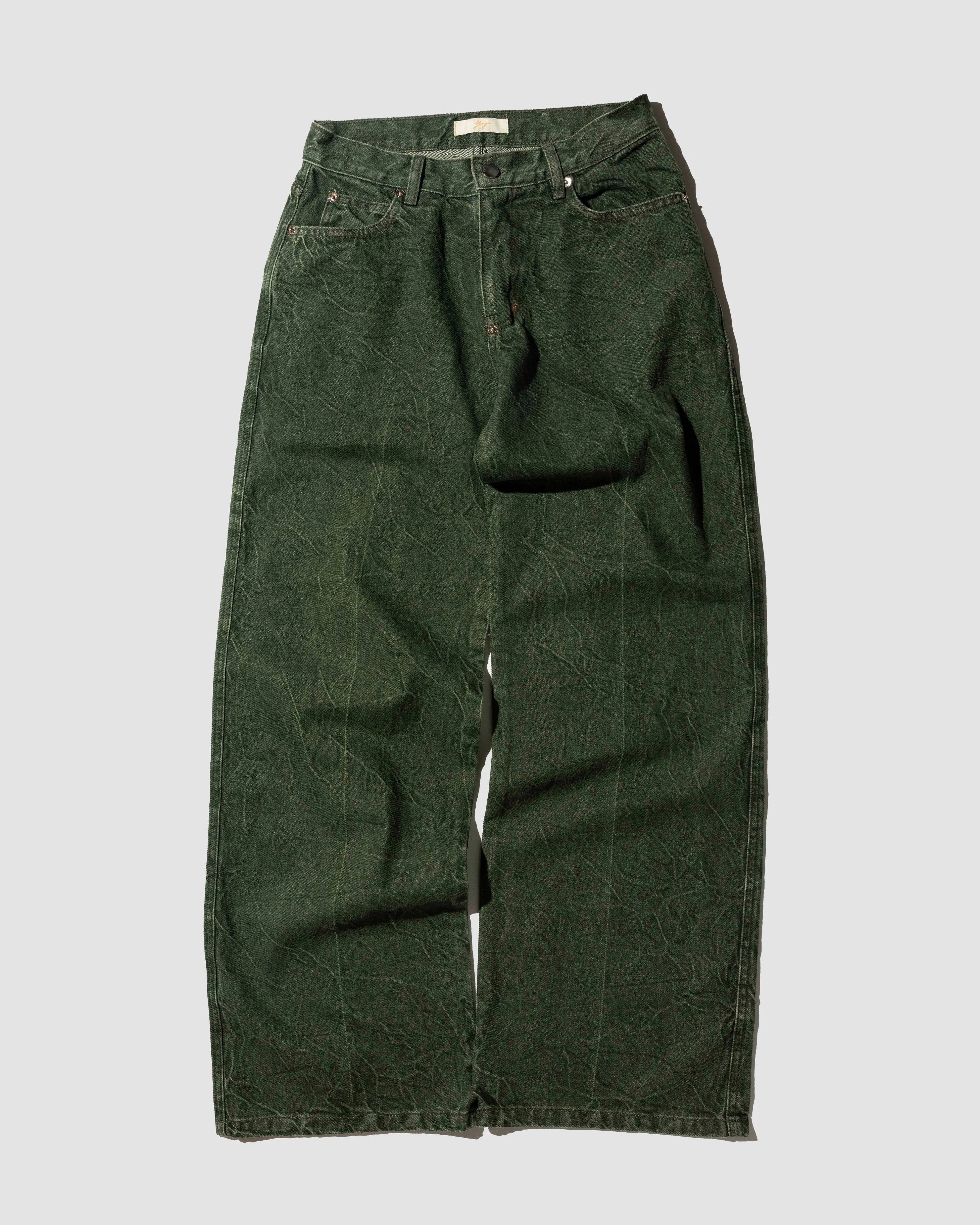YANGI - 5-Pocket Wild Leg Jeans