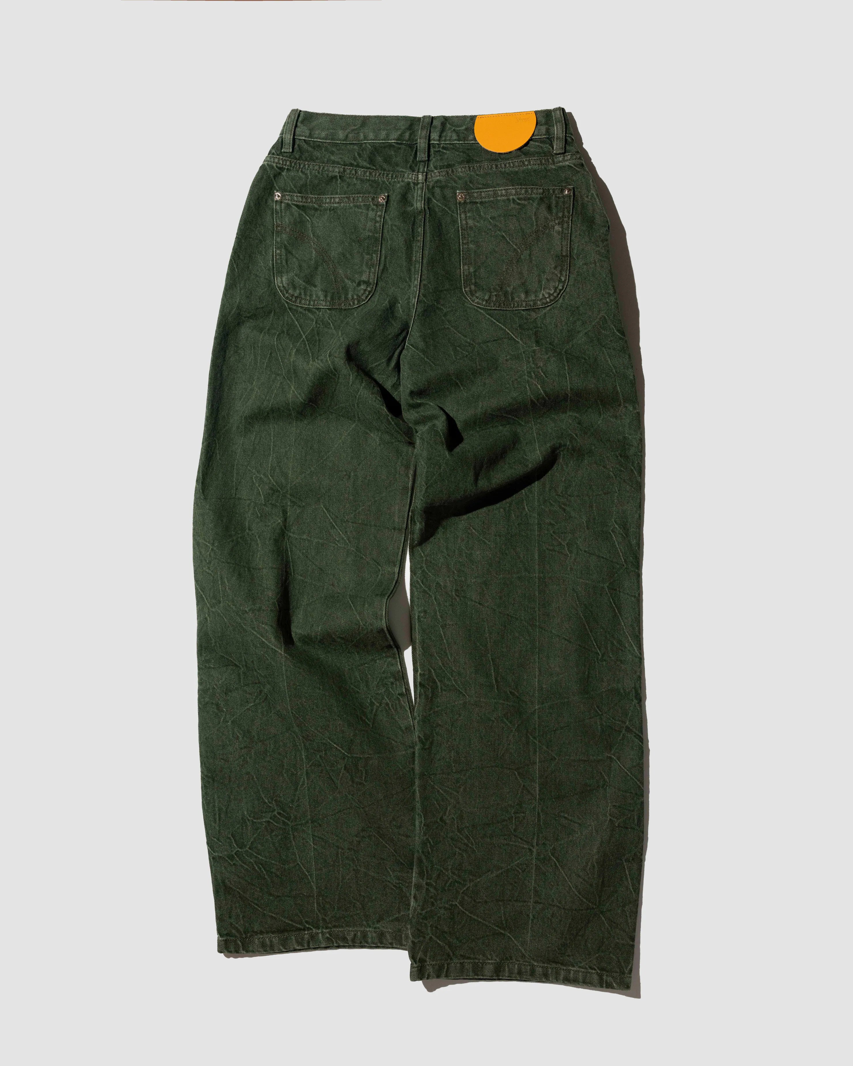 YANGI - 5-Pocket Wild Leg Jeans