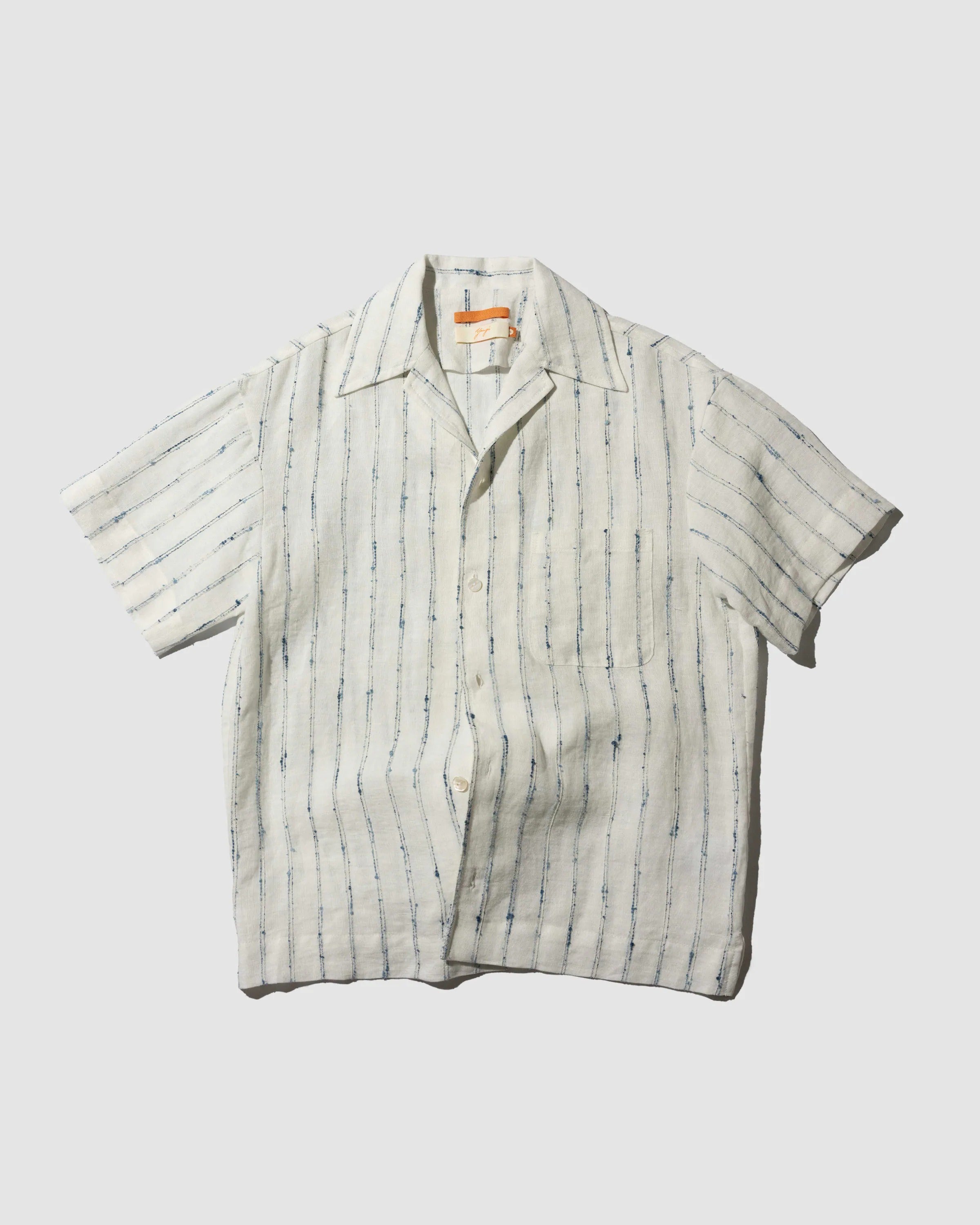 YANGI - Pinstripe Jacquard Cabana Shirt