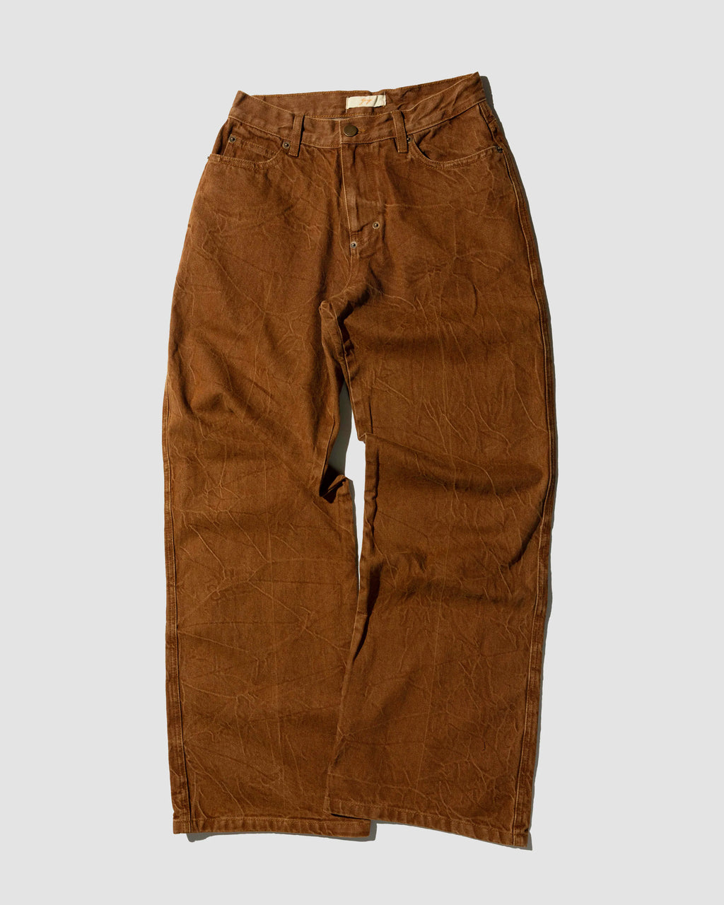 YANGI - 5-Pocket Wild Leg Jeans
