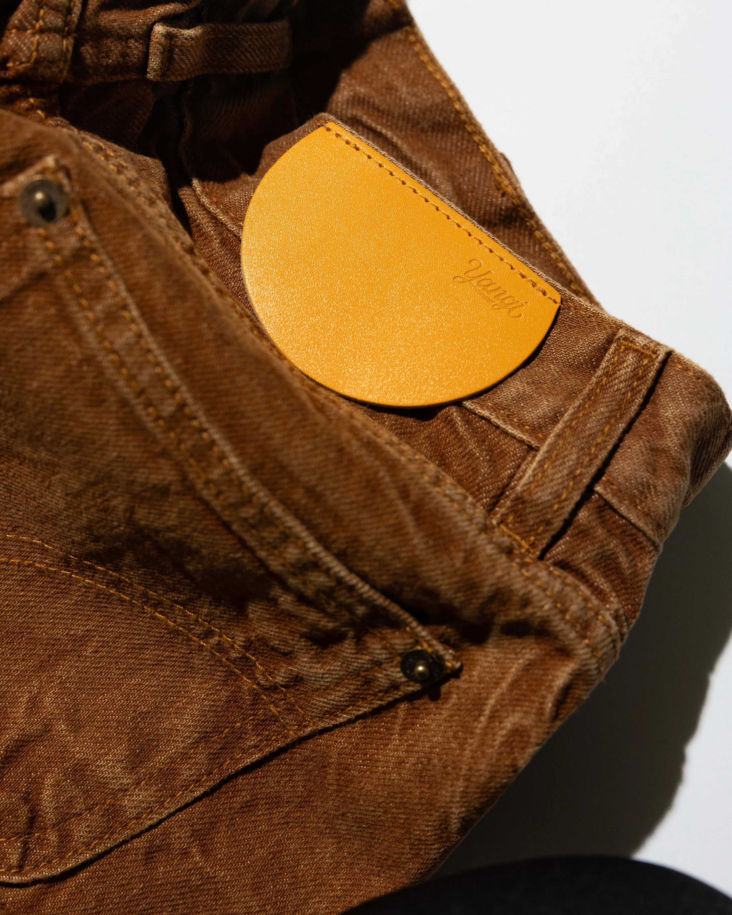 YANGI - 5-Pocket Wild Leg Jeans