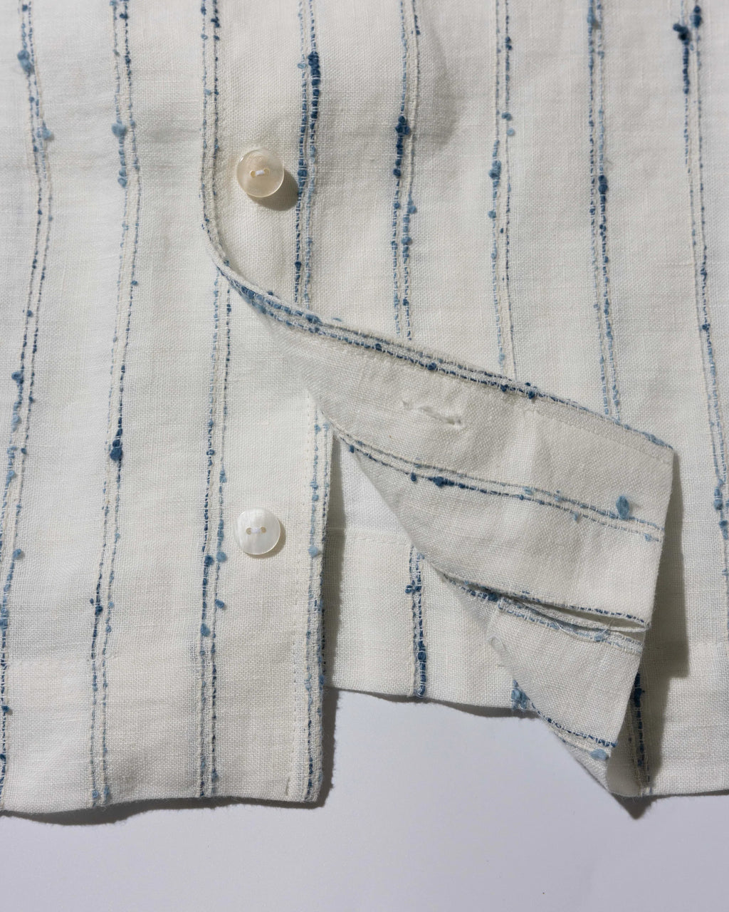 YANGI - Pinstripe Jacquard Cabana Shirt