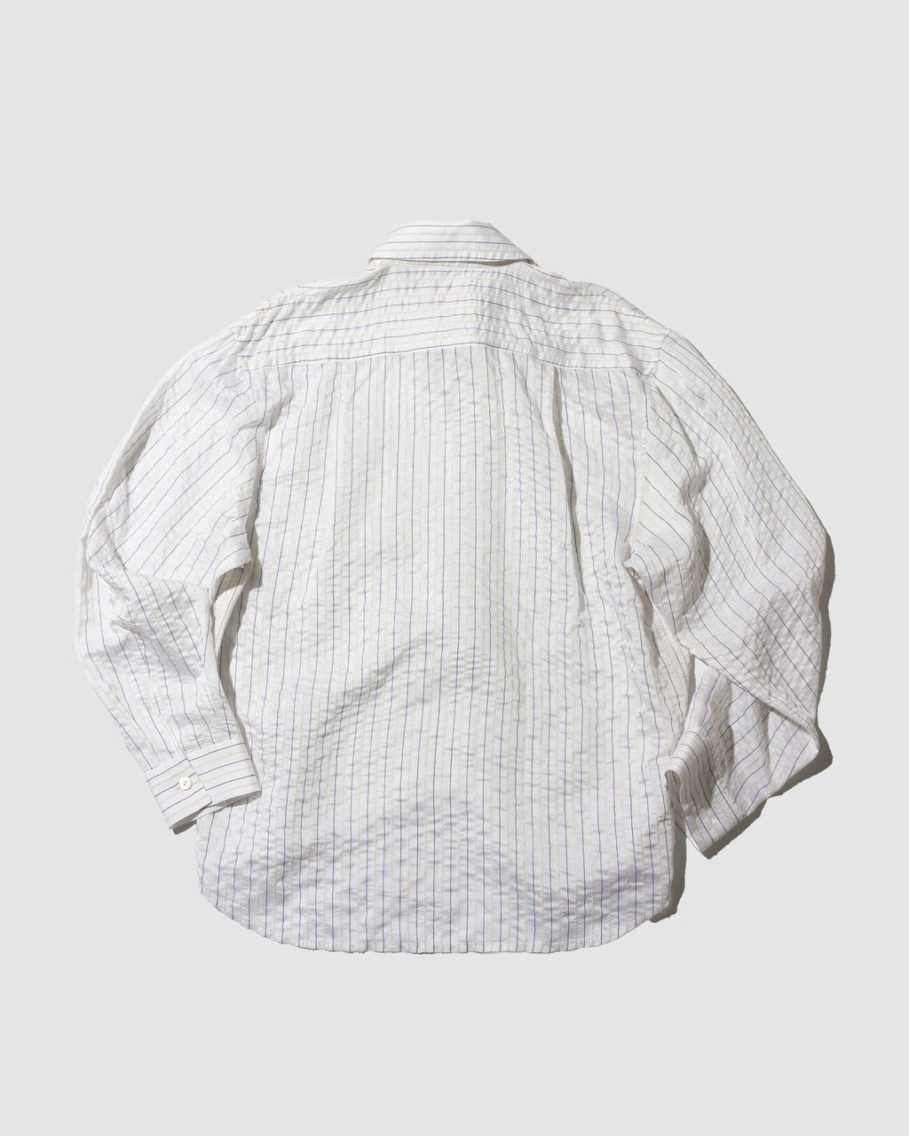 YANGI - Pinstripe Jacquard Zip Shirt