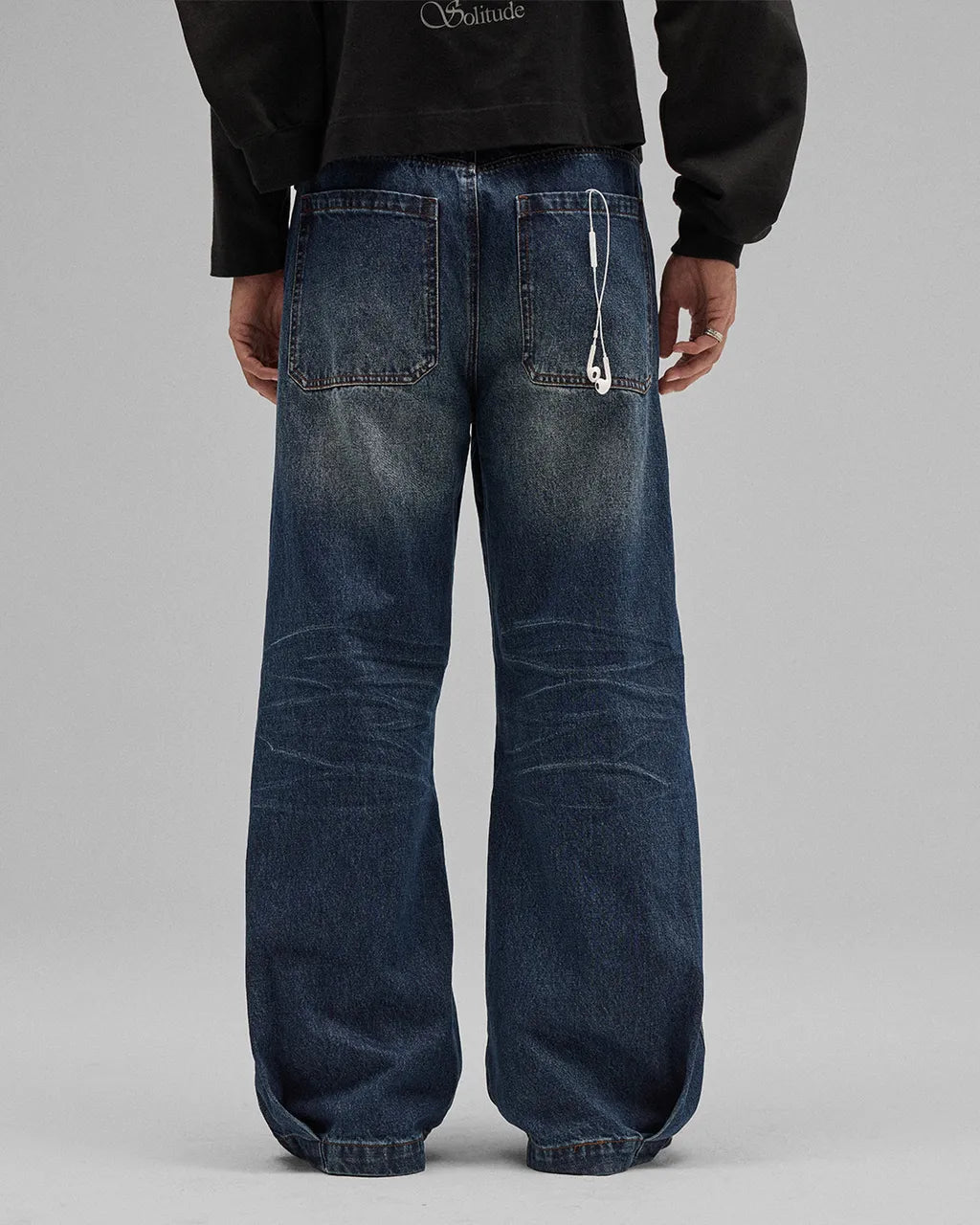 ANONYMOUS TALKING - F25-P09 Pleated Denim Pants