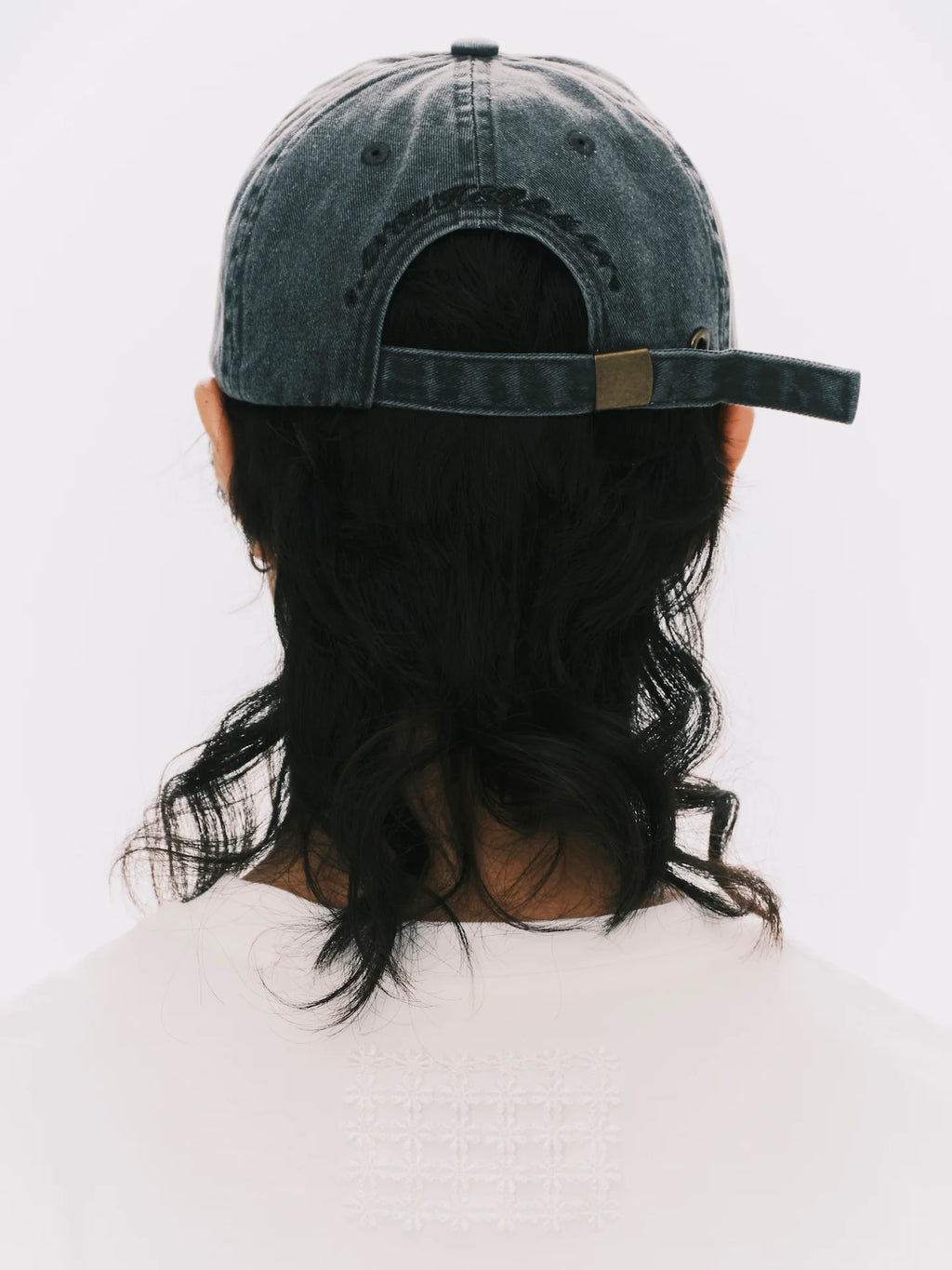 ANOWHEREMAN - RAW EDGE BASEBALL CAP GREY