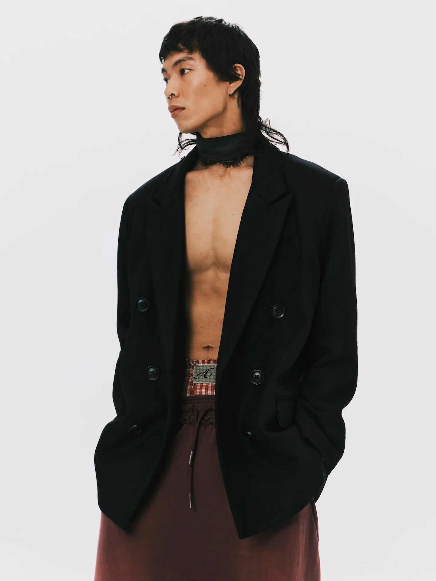 ANOWHEREMAN - DOUBLE BREASTED SUIT JACKET