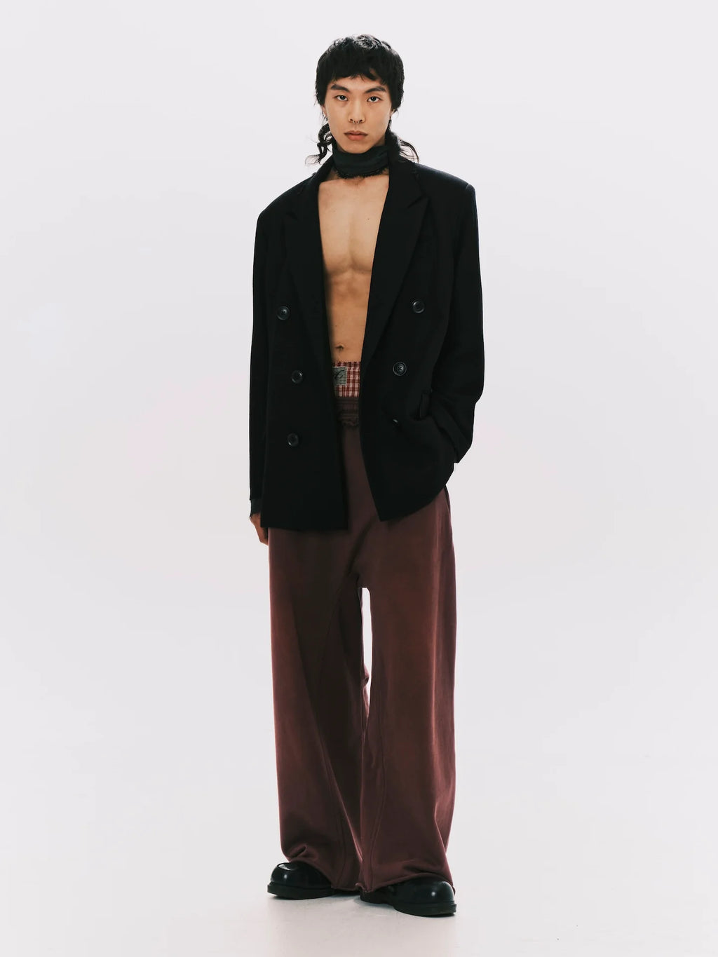 ANOWHEREMAN - DOUBLE BREASTED SUIT JACKET