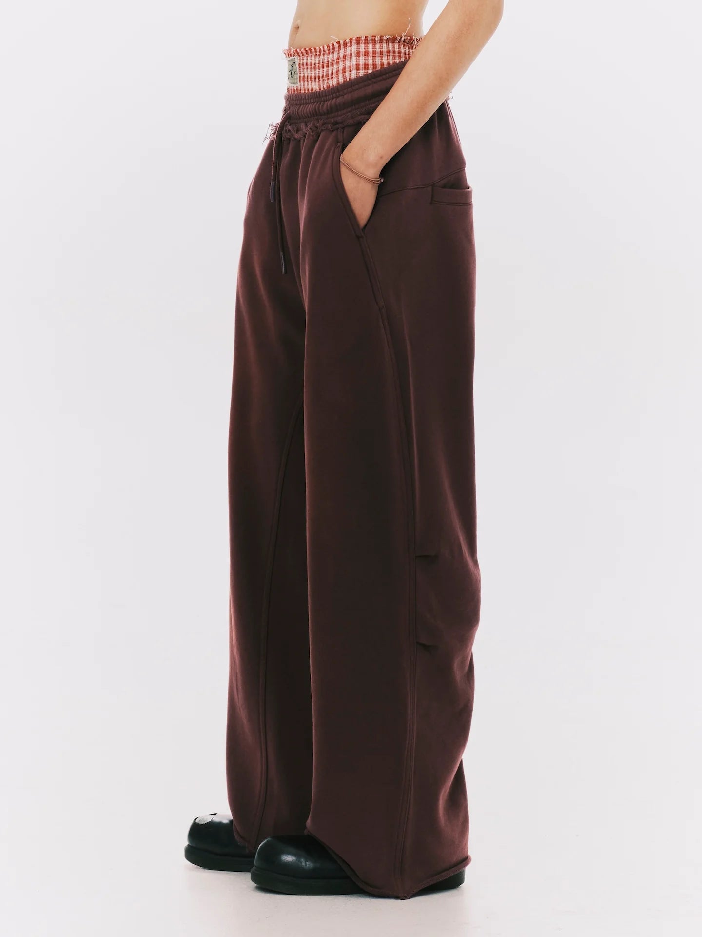 ANOWHEREMAN - WASHED WIDE LEG SWEATPANTS