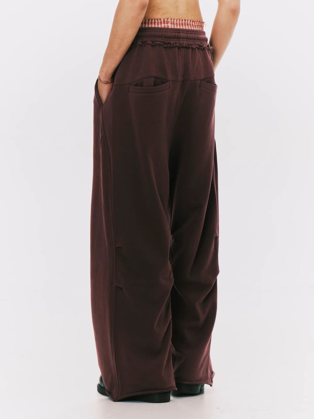ANOWHEREMAN - WASHED WIDE LEG SWEATPANTS