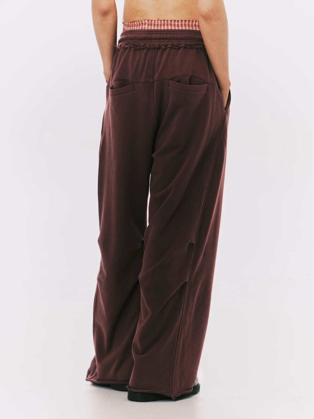 ANOWHEREMAN - WASHED WIDE LEG SWEATPANTS