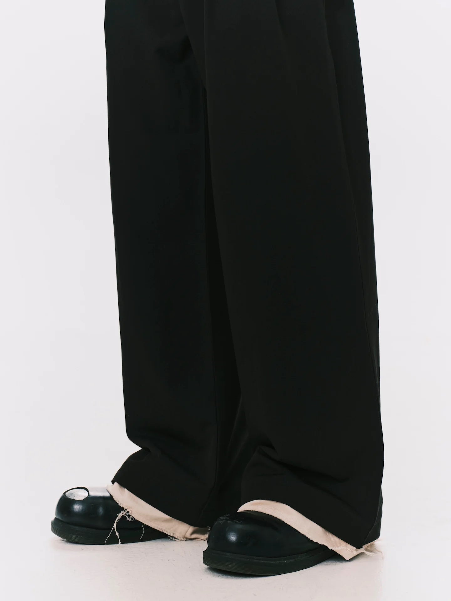 ANOWHEREMAN - LAYERD PLEATED TROUSERS