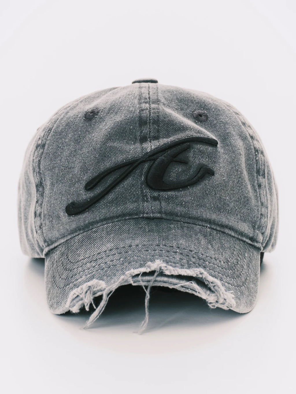 ANOWHEREMAN - RAW EDGE BASEBALL CAP GREY
