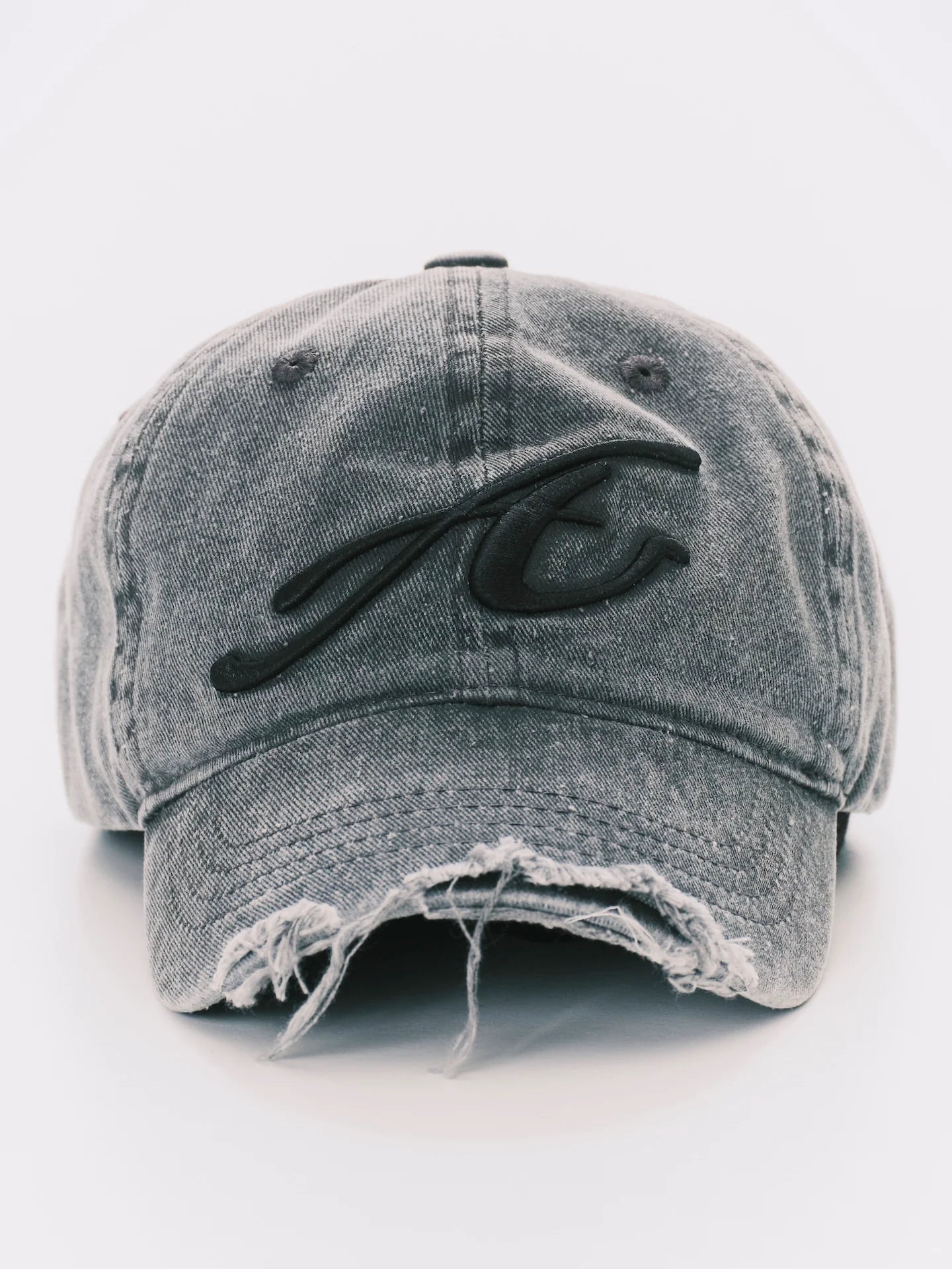 ANOWHEREMAN - RAW EDGE BASEBALL CAP GREY