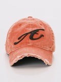 ANOWHEREMAN - RAW EDGE BASEBALL CAP RED