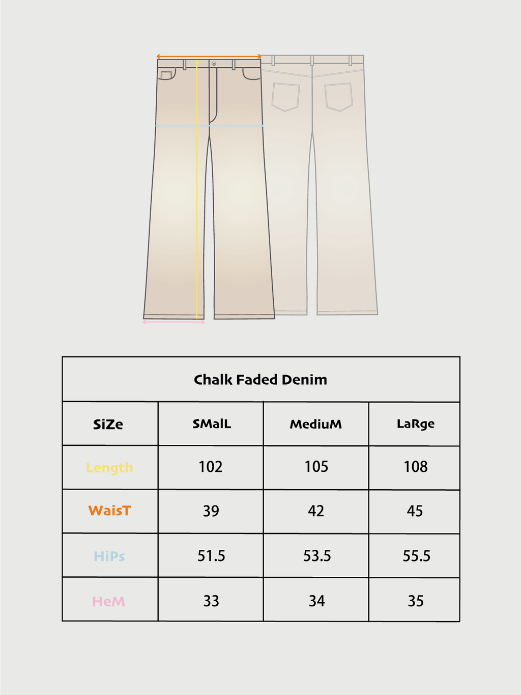 LiSenZ - Chalk Faded Denim