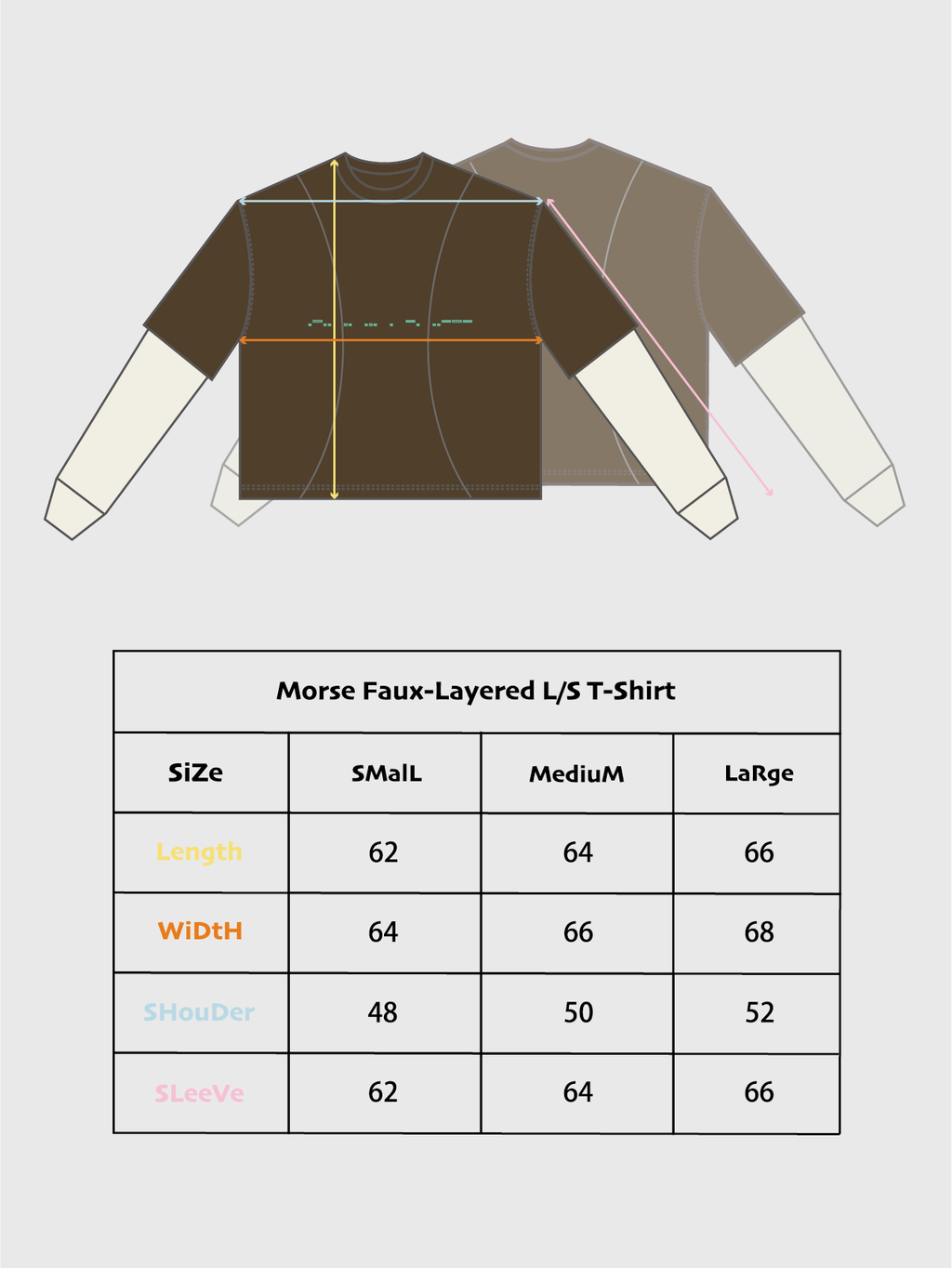 LiSenZ - Morse Faux-Layered L/S T-Shirt