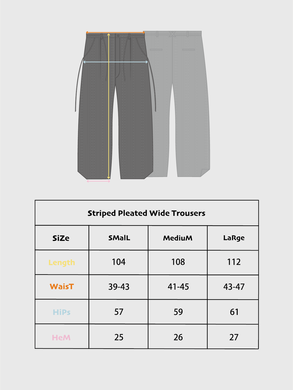 LiSenZ - Striped Pleated Wide Trousers