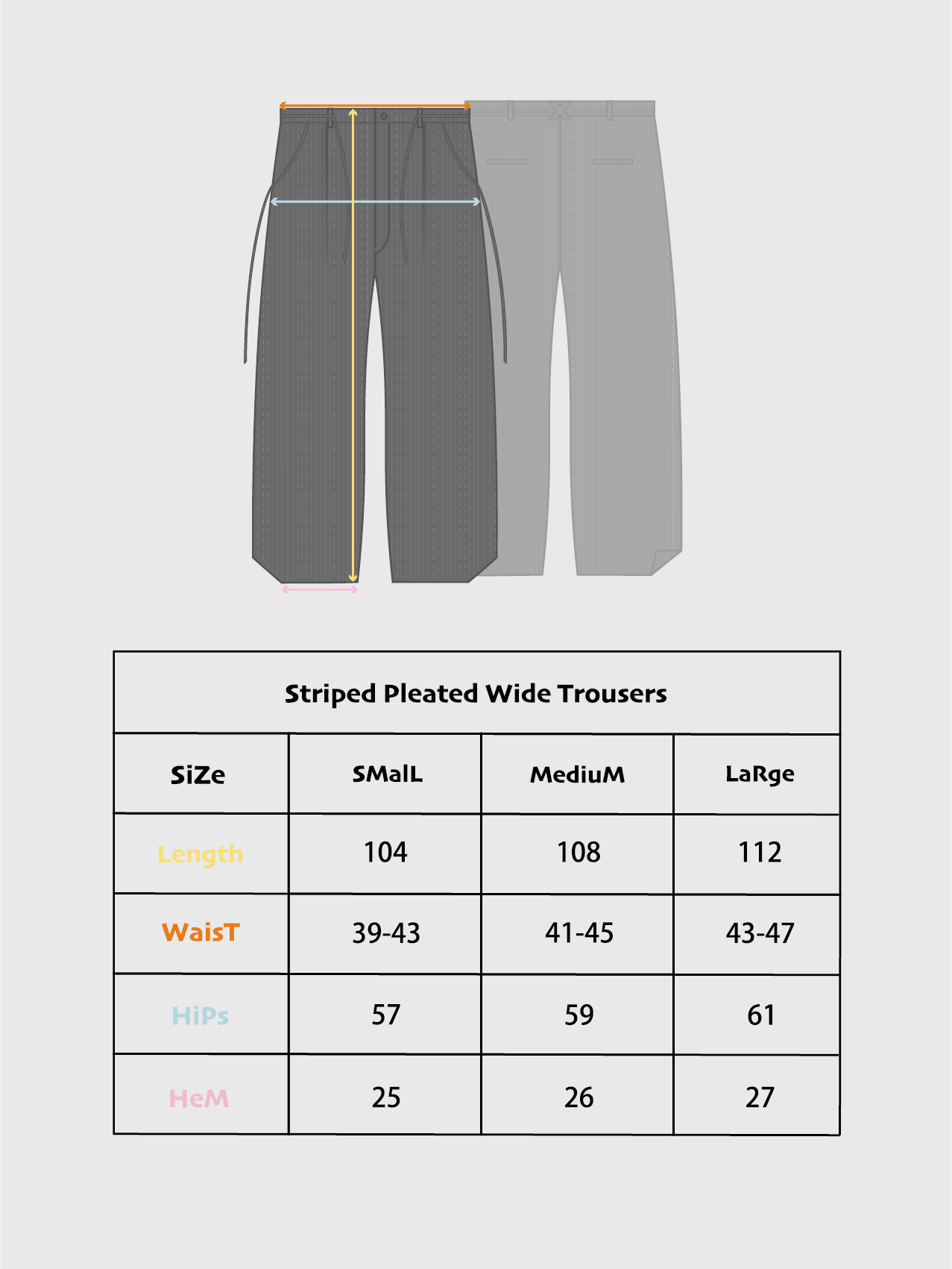LiSenZ - Striped Pleated Wide Trousers