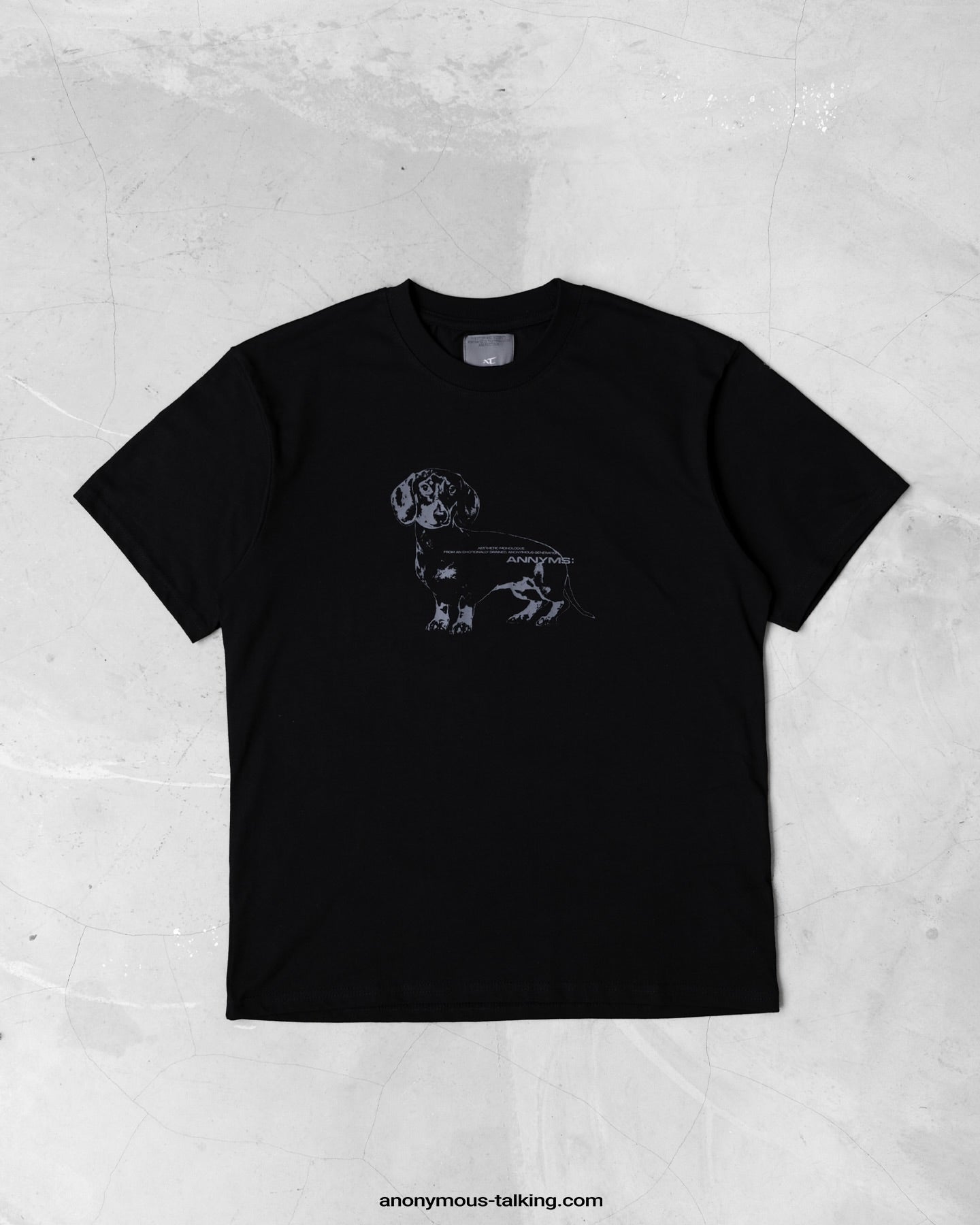ANONYMOUS TALKING S26-SS06 Dachshund TEE