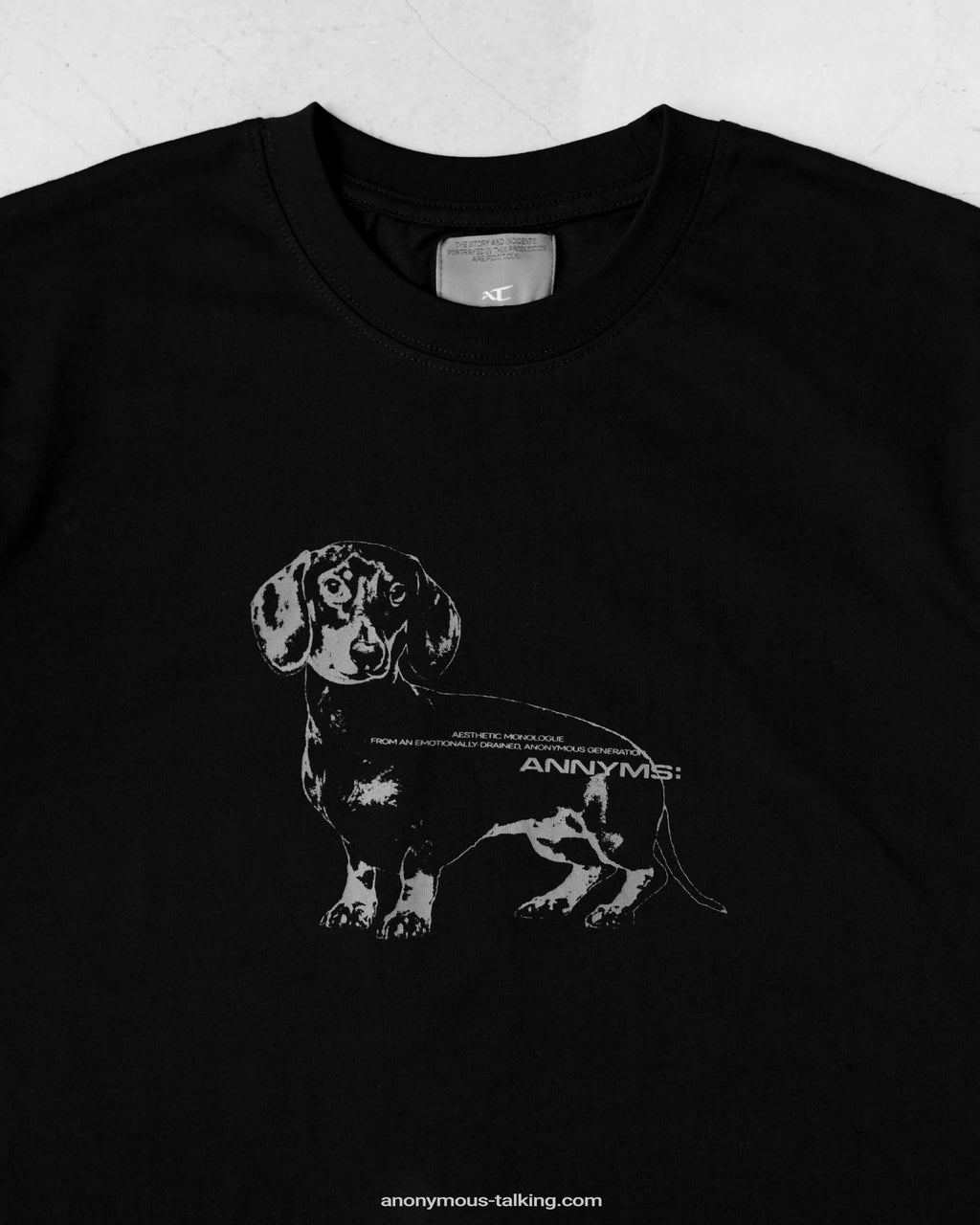 ANONYMOUS TALKING S26-SS06 Dachshund TEE