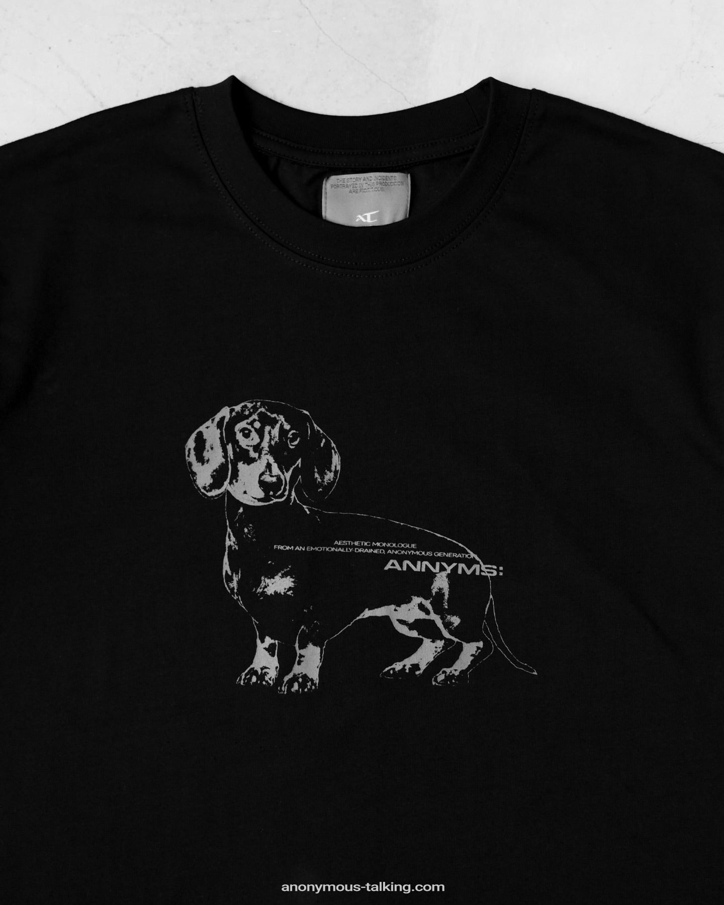 ANONYMOUS TALKING S26-SS06 Dachshund TEE