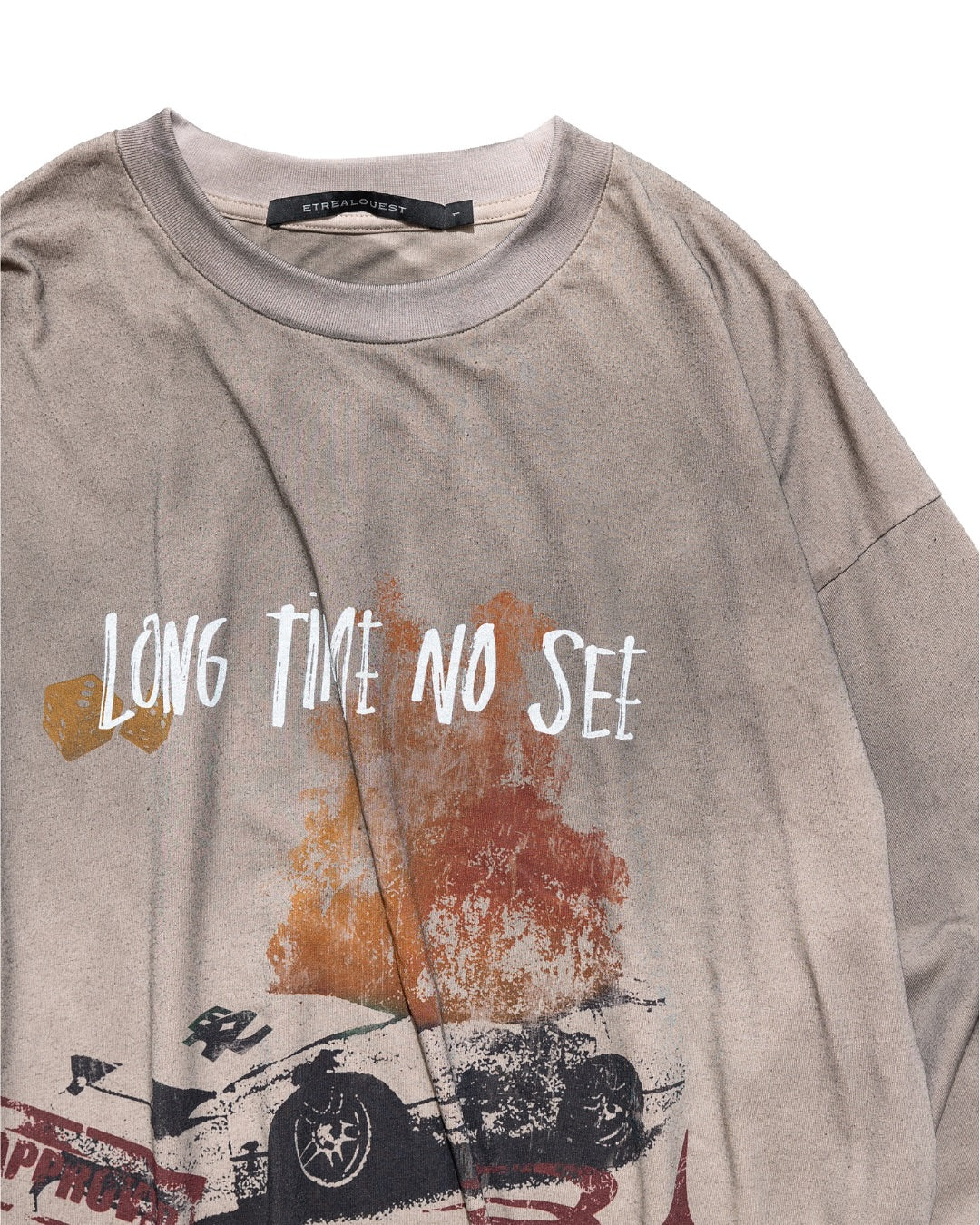 E’TREALOUEST - 25AW （ OLD DAYS ）  Car Exploded Long Sleeve