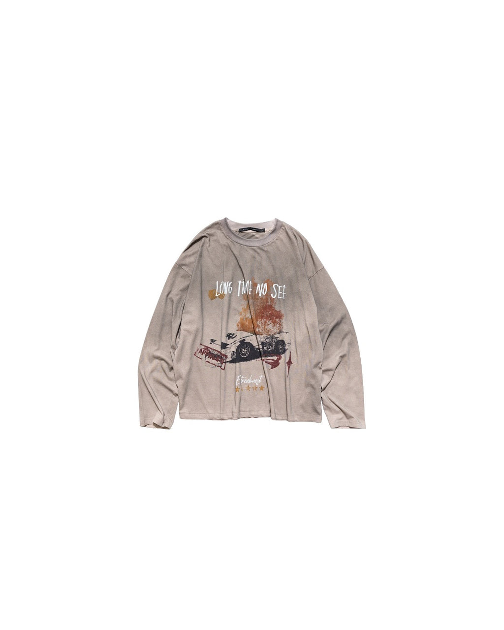 E’TREALOUEST - 25AW （ OLD DAYS ）  Car Exploded Long Sleeve