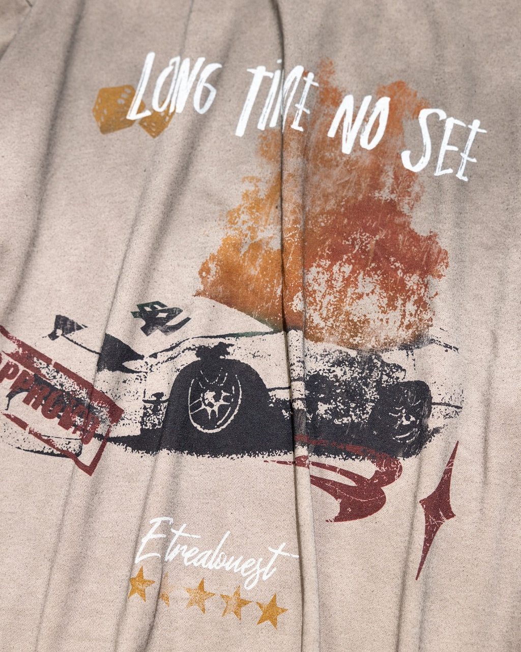 E’TREALOUEST - 25AW （ OLD DAYS ）  Car Exploded Long Sleeve