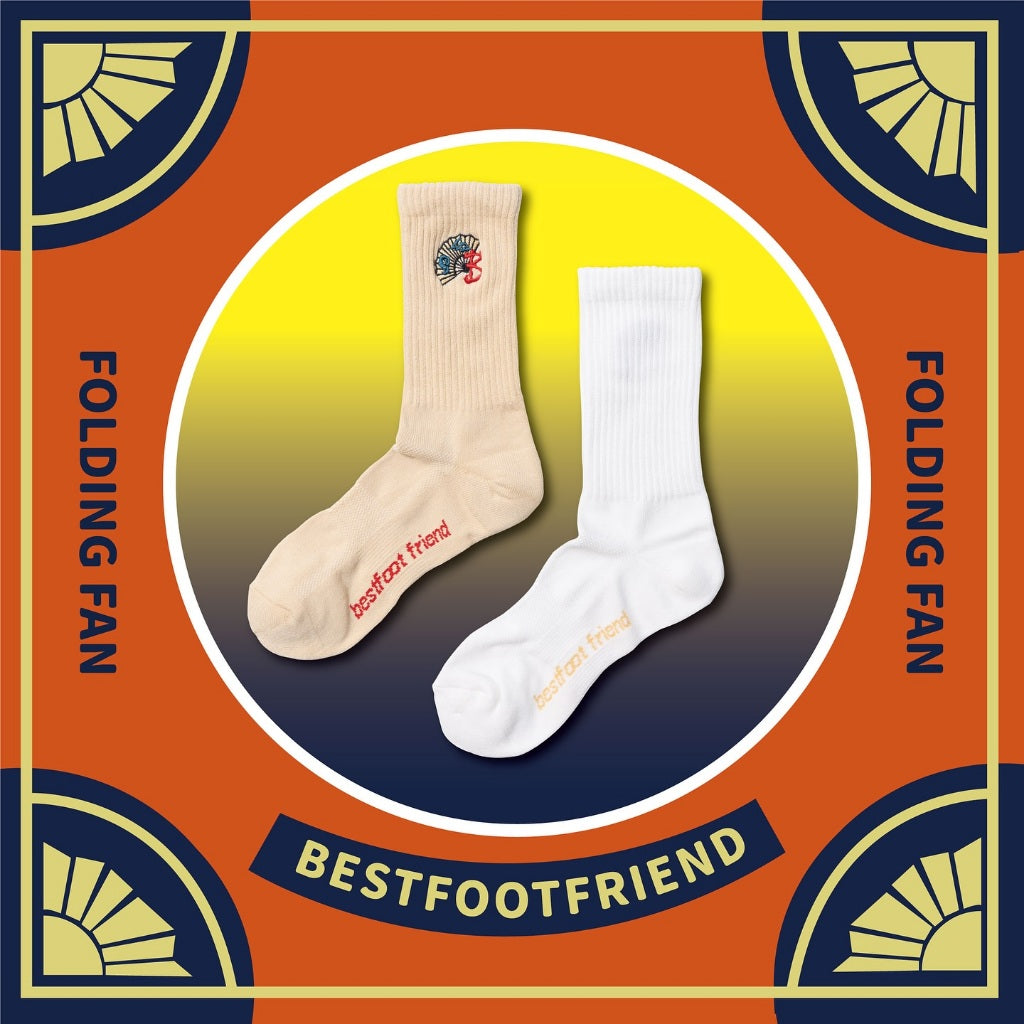 BEST FOOT FRIENDS - Folding Fan