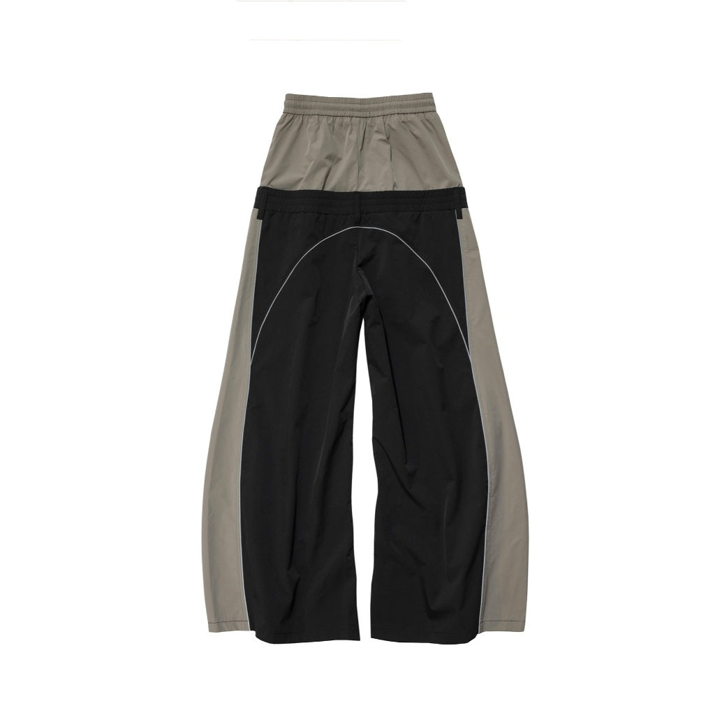 E’TREALOUEST Double Layered Nylon Cargo Baggy Pants