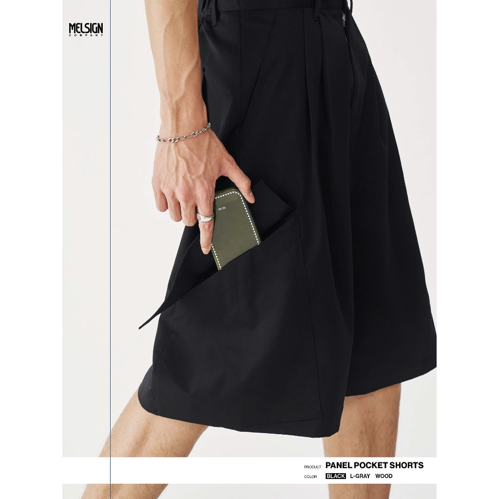 MELSIGN-Panel Pocket Shorts