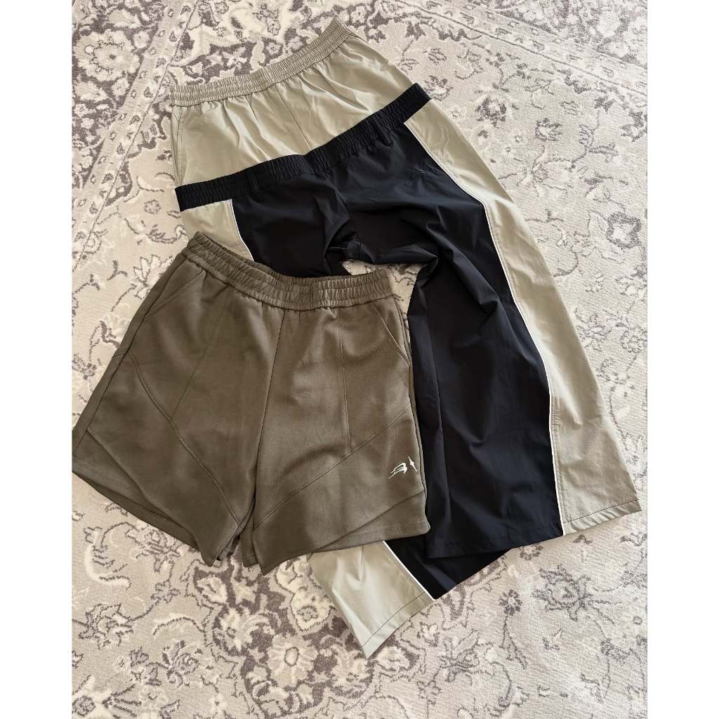 E’TREALOUEST Double Layered Nylon Cargo Baggy Pants