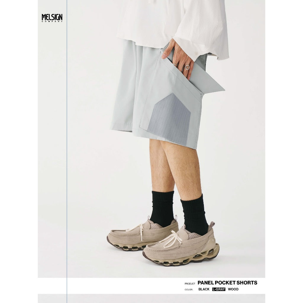 MELSIGN-Panel Pocket Shorts