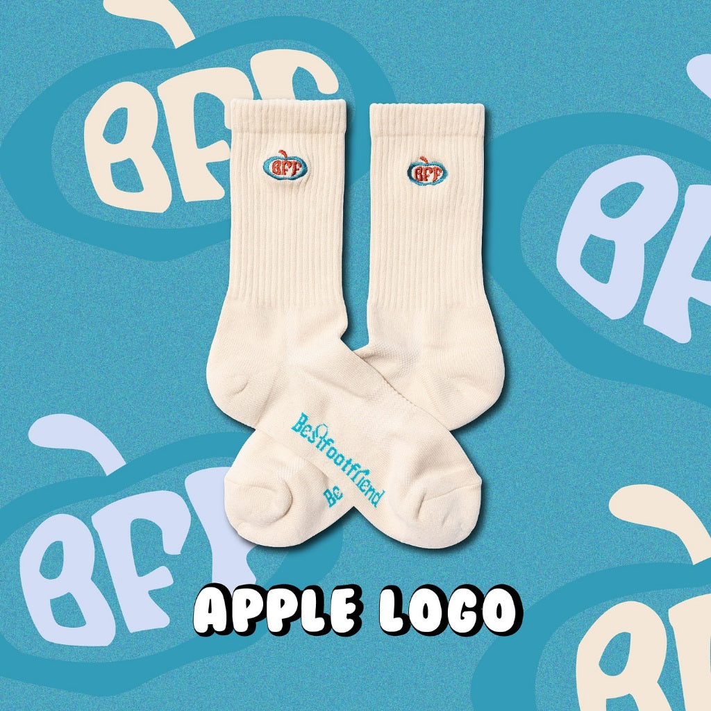 BEST FOOT FRIENDS - Apple Logo Socks🧦