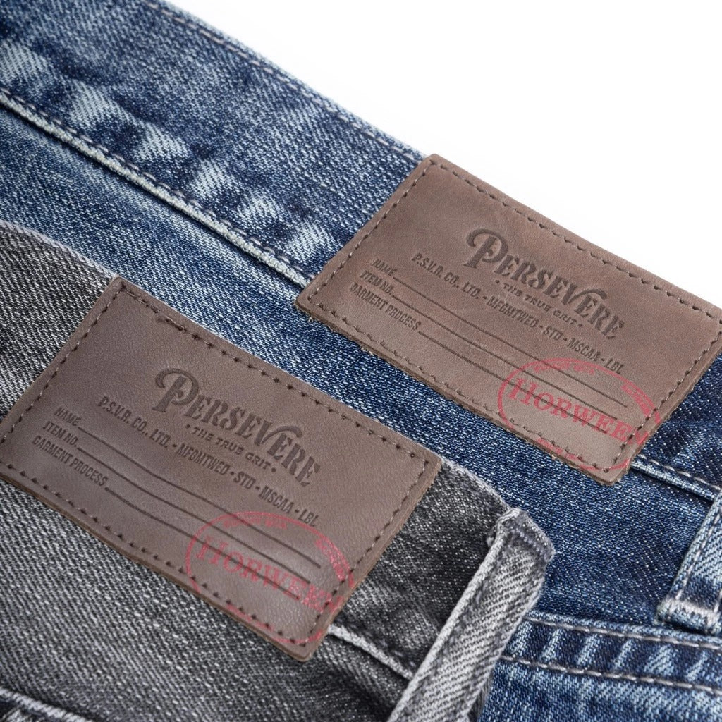 PERSEVERE DESTROYED EFFECT SELVEDGE DENIM JEANS