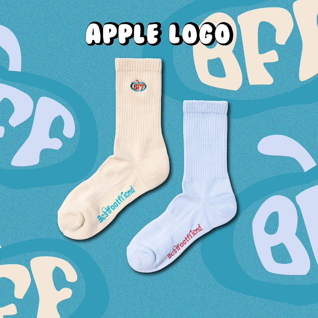 BEST FOOT FRIENDS - Apple Logo Socks🧦