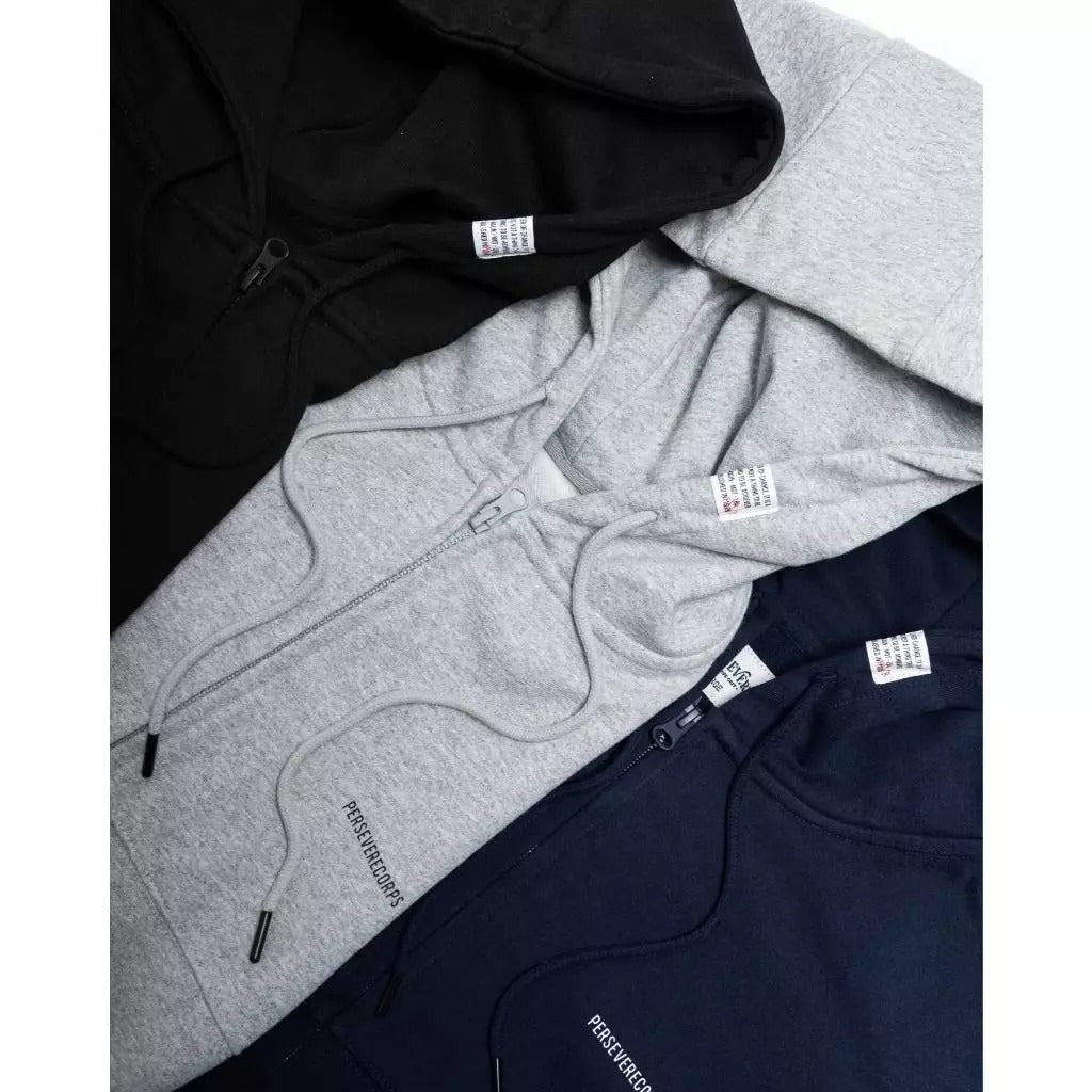 PERSEVERE HEAVYWEIGHT COTTON HOODIE JACKET