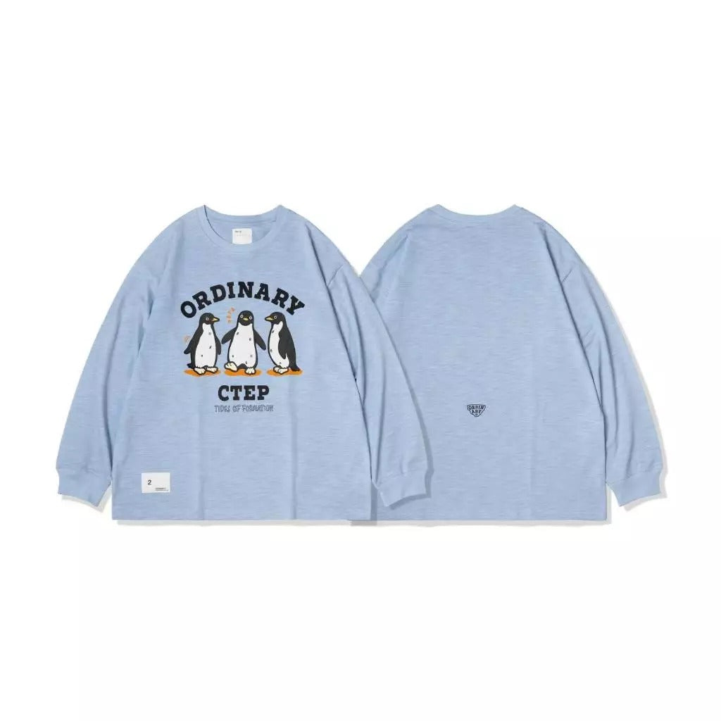 ORDINARY 企鵝夥伴竹節棉長TEE
