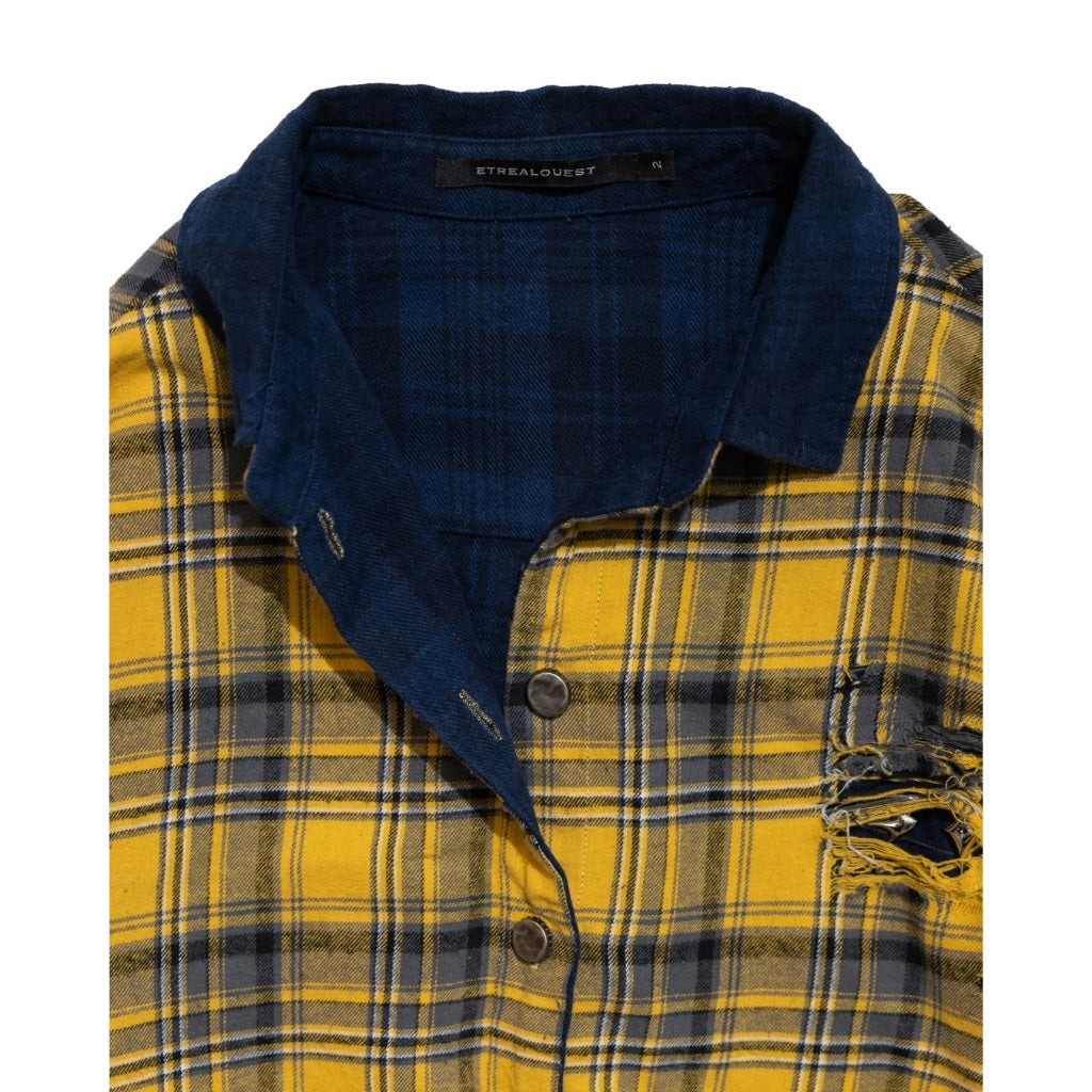 E’TREALOUEST - 25AW Double Up Plaid Shirt