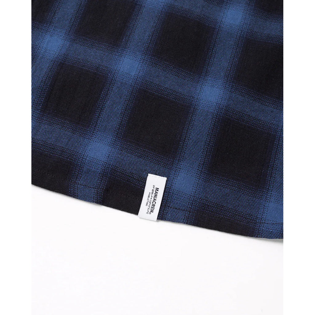 MANIA - 2025 A/W Patchwork PLaid LS Shirt
