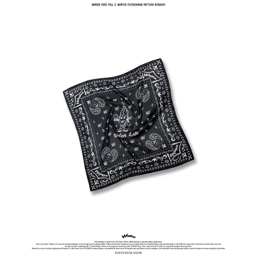 WODEN 2025 Fall & Winter Featherman Pattern Kerchief