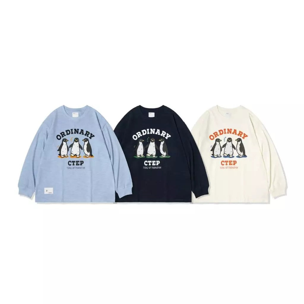 ORDINARY 企鵝夥伴竹節棉長TEE