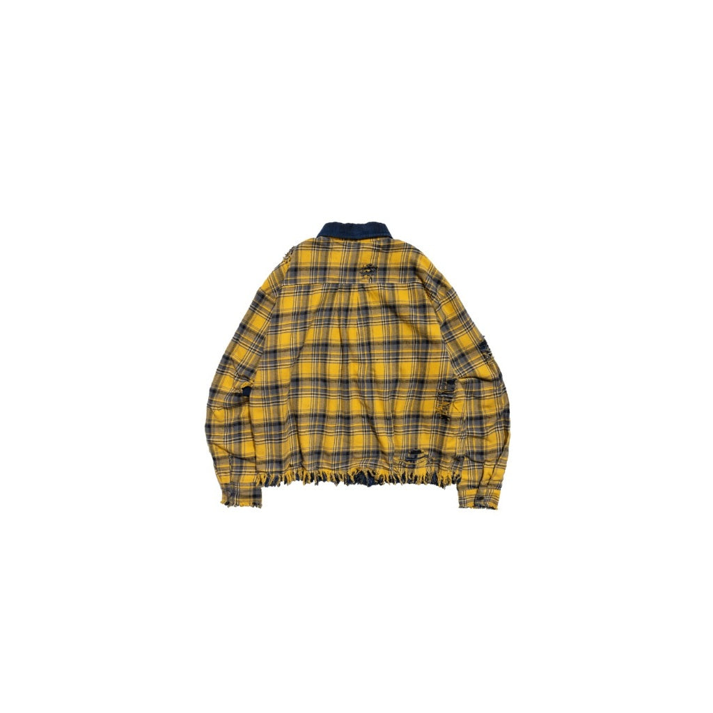 E’TREALOUEST - 25AW Double Up Plaid Shirt