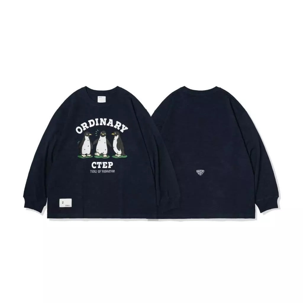 ORDINARY 企鵝夥伴竹節棉長TEE