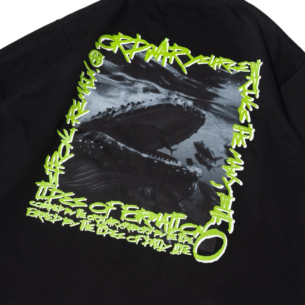 ORDINARY 鯨魚照片塗鴉長TEE