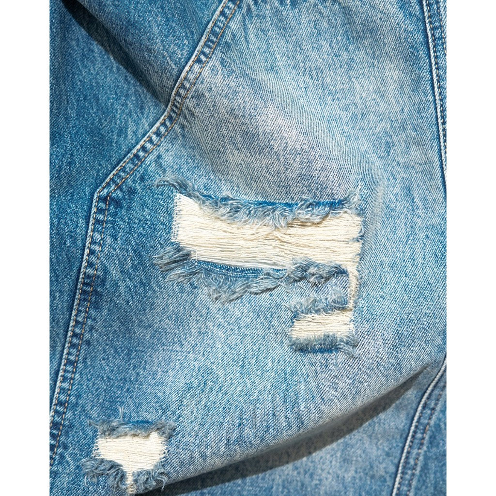 E'TREALOUEST - 25SS - Reversed Baggy Double Knees Jeans